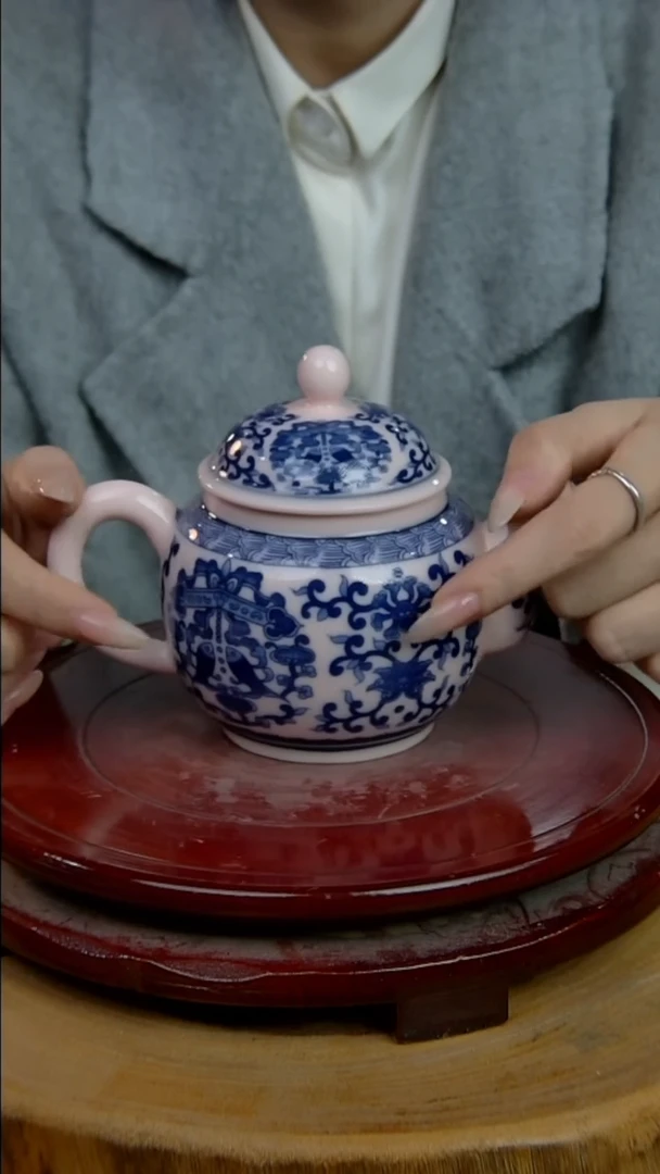 摆件陶景德镇陶瓷摆件稀土八宝壶