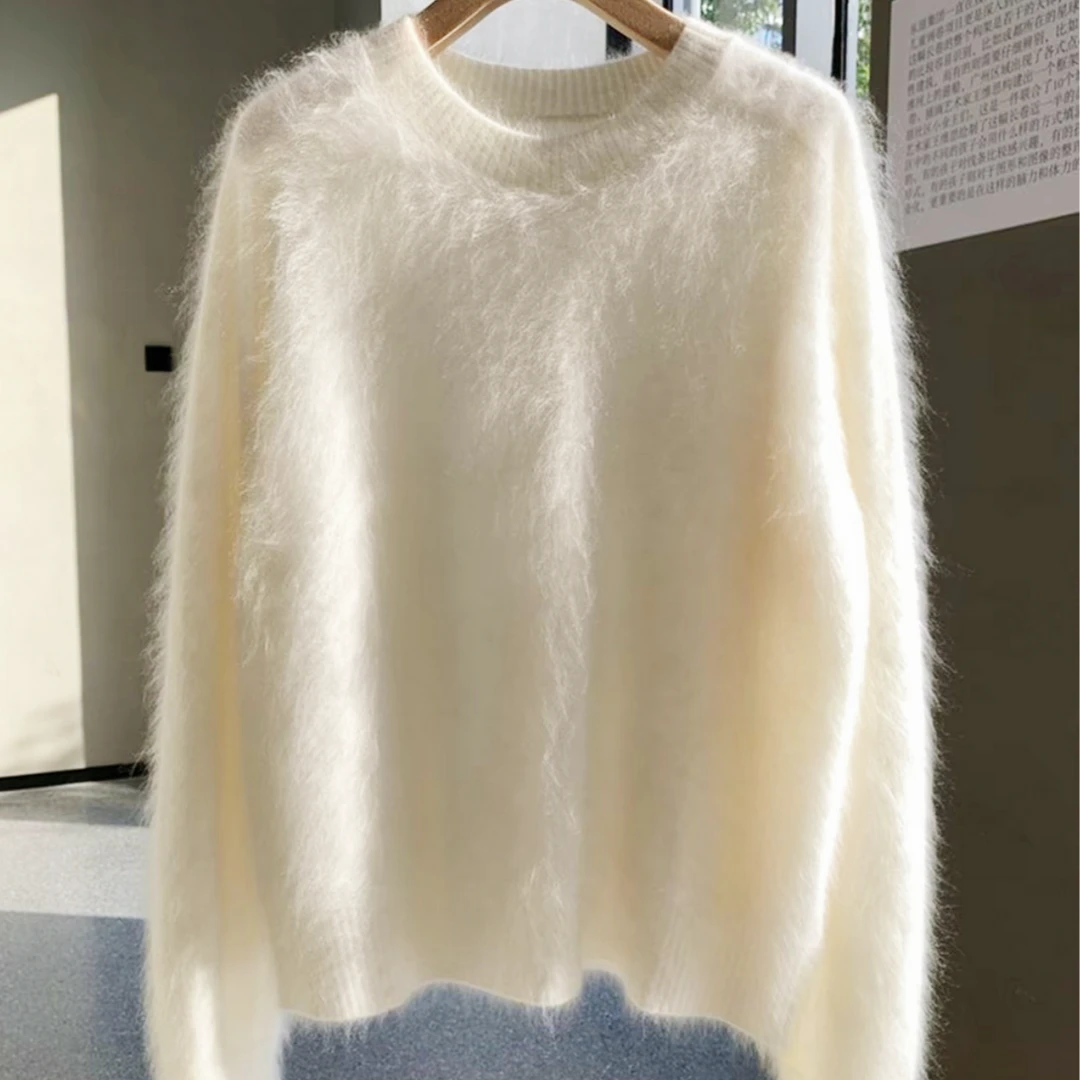【小暖炉】100%山羊绒拉绒秋冬加厚双层领套衫