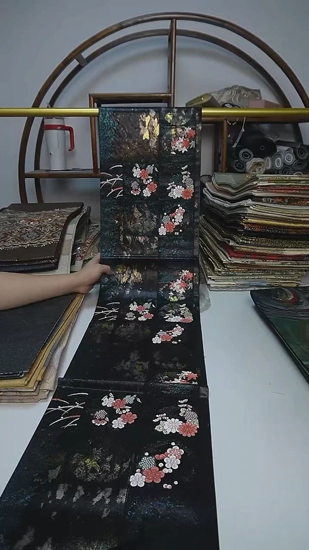 织绣28西阵织六通团花