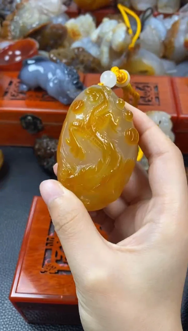 玛瑙/玉髓手把未镶嵌浩*1