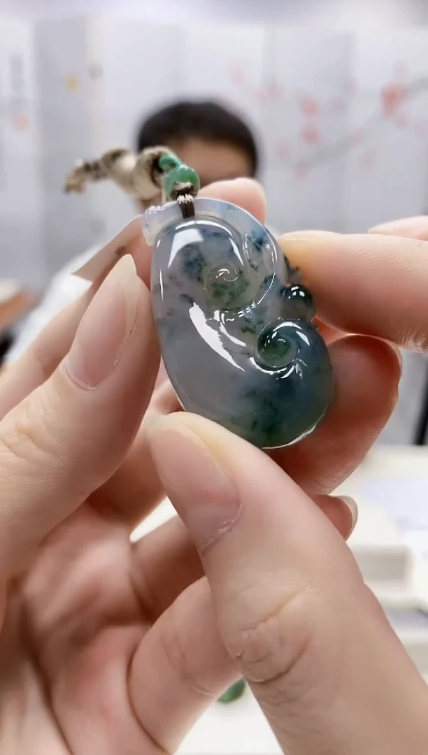 未镶嵌定制翡翠5167ry-毛货挂件19