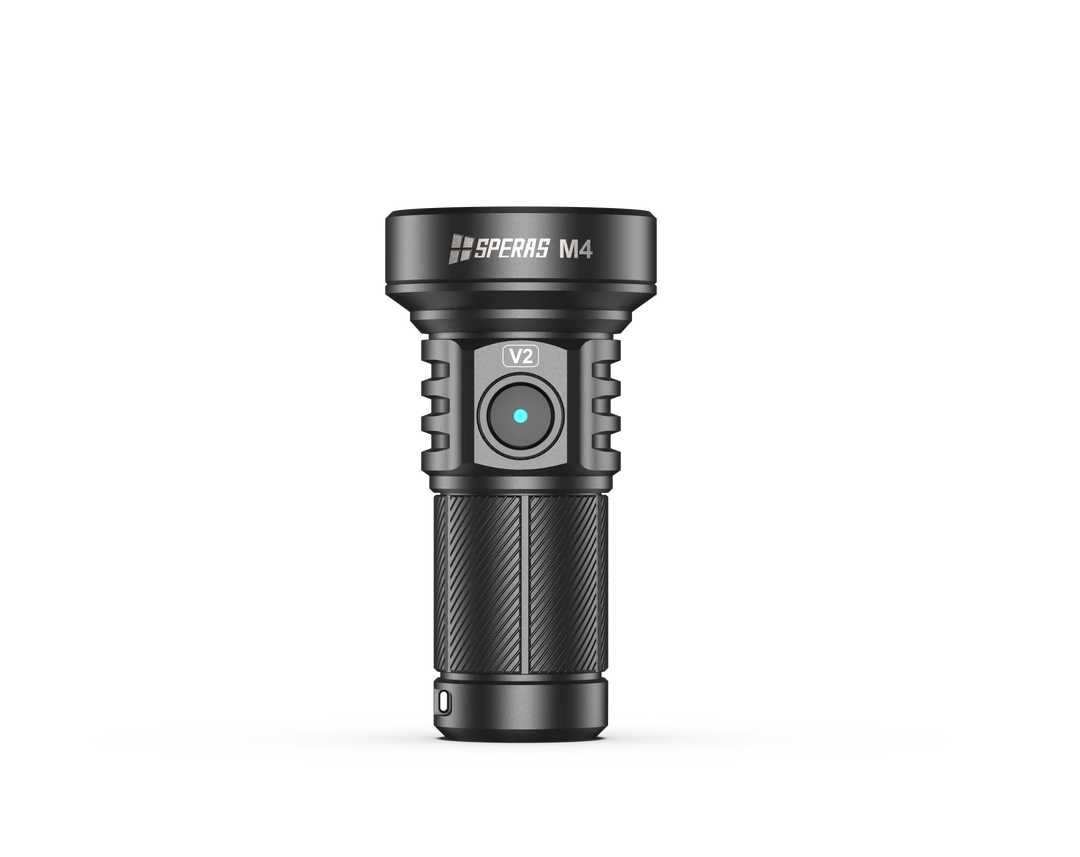SPERAS思贝M4V2流明2000射程700米C口直充强光远射手电筒