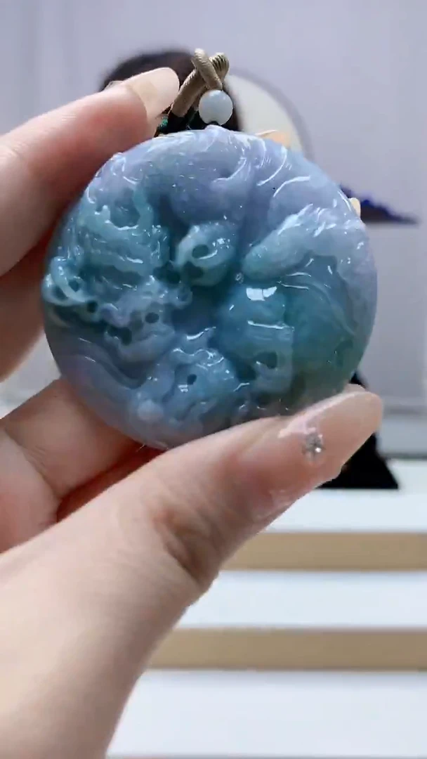 未镶嵌定制翡翠4829DD-毛货挂件91
