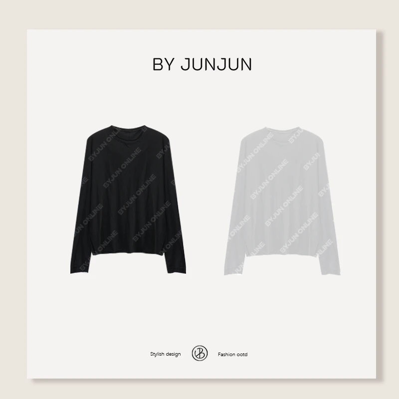 ByJunjun 【肤感打底】强捻棉宽松亲肤打底T恤