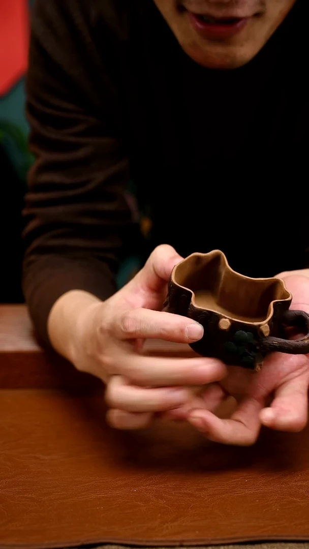 茶壶紫砂全手树桩主人杯709