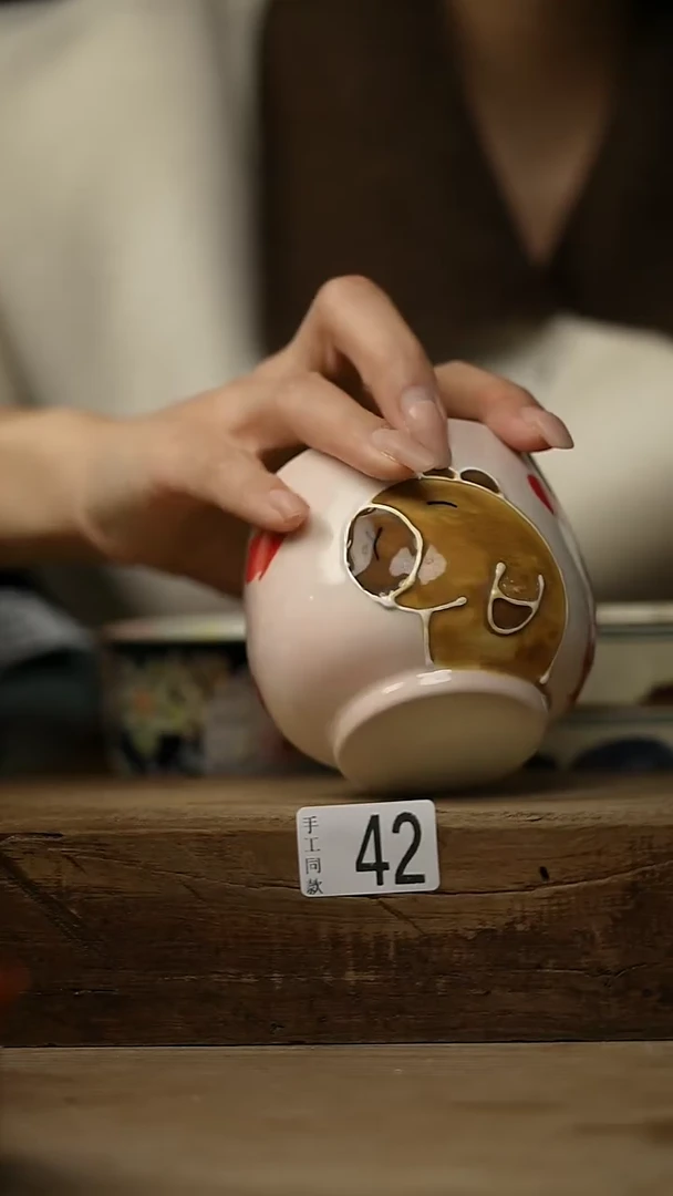 【闪购商品】瓷片新品 濑户烧 手绘 杯