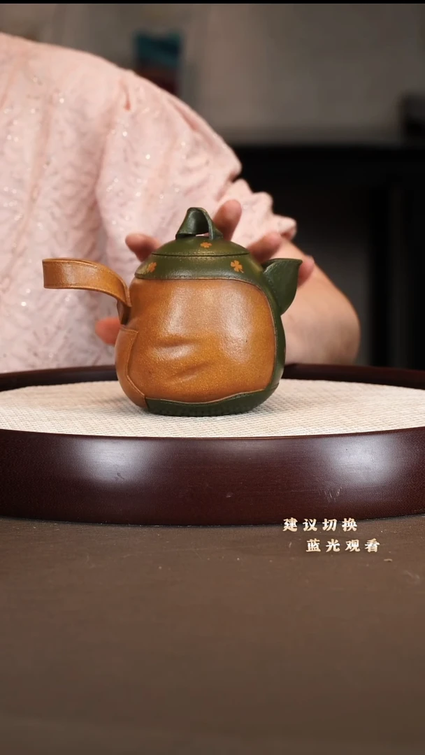 茶壶紫砂邵沛华 皮包骨 双色段泥 480cc