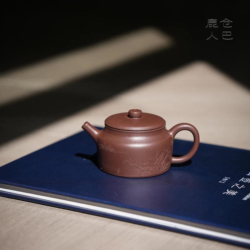 〖仓巴鹿人〗陆相山房·朱建东 禅钟 宜兴紫泥全手茶壶茶器130cc