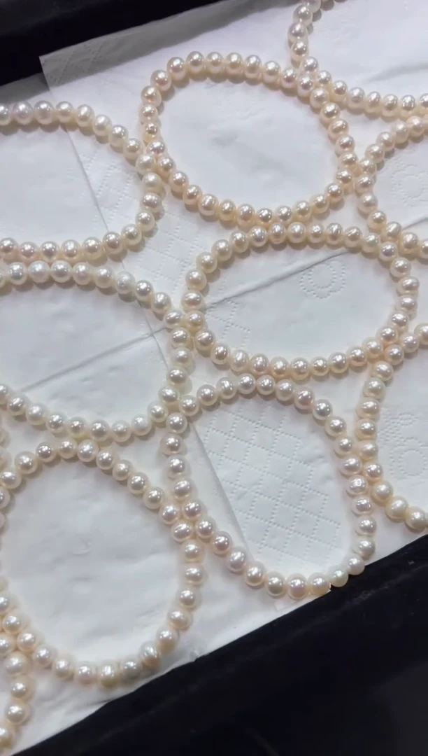 淡水珍珠手串未镶嵌3c多样性发其一【1条】默认微瑕6mm