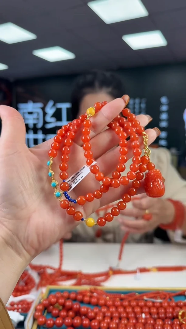 未镶嵌珠串南红玛瑙多样发其一/98097001999