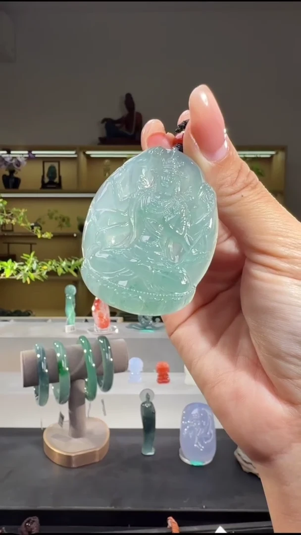 吊坠(不含链)未镶嵌翡翠千手