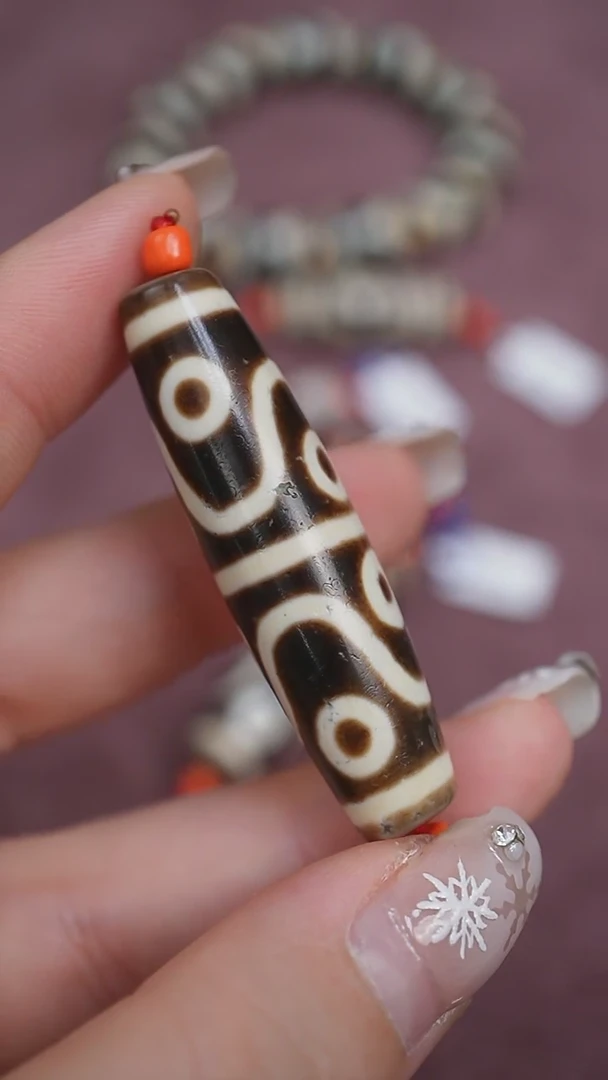 【闪购商品】玛瑙/玉髓颈饰未镶嵌蚀花玛瑙珠定制编绳