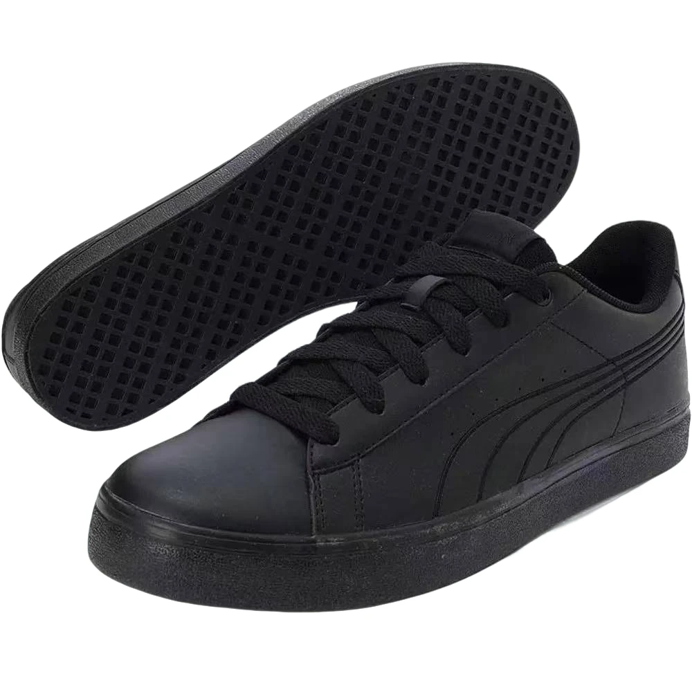 【无盒】PUMA Court Bulk 舒适潮流百搭复古运动板鞋黑色 389908-02