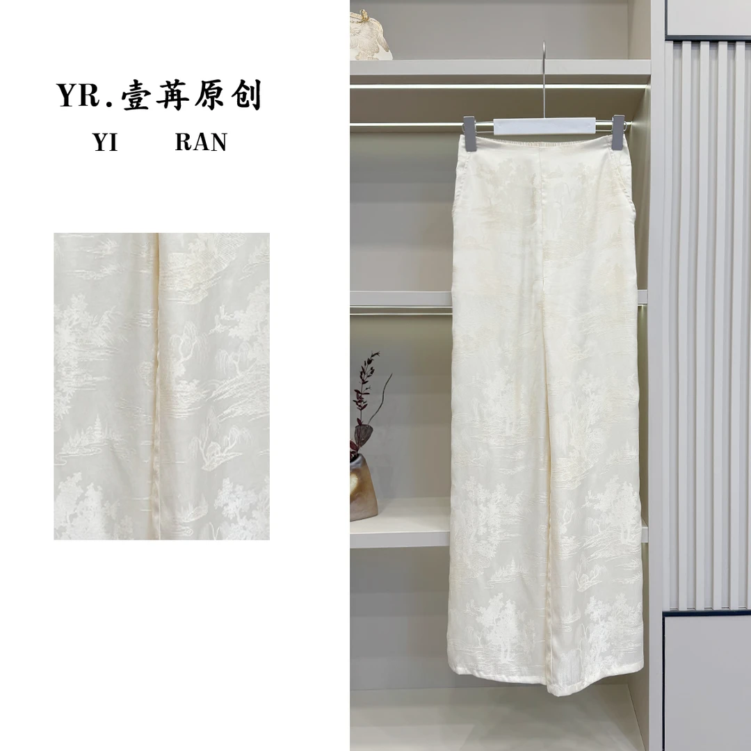 壹苒原创【亭台裤】专注原版新款时尚中式直筒裤YC6708