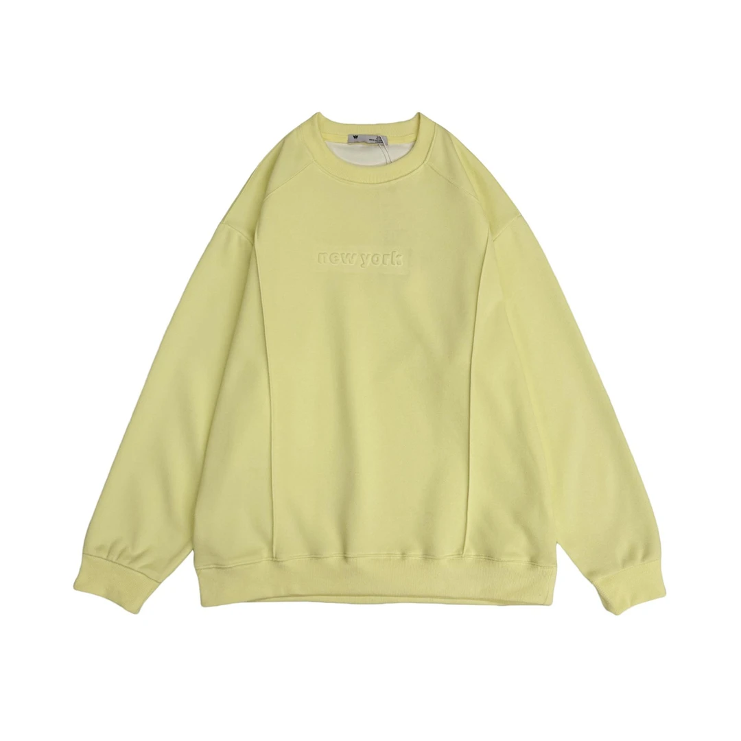 【2025新款】男士休闲纯色圆领卫衣透气潮流长袖百搭G356