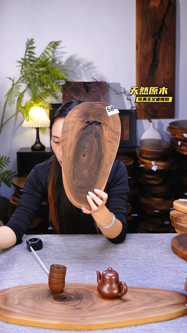 木北美黑胡桃原木.干裂疤结不属于商品质量问题完美主义者慎拍