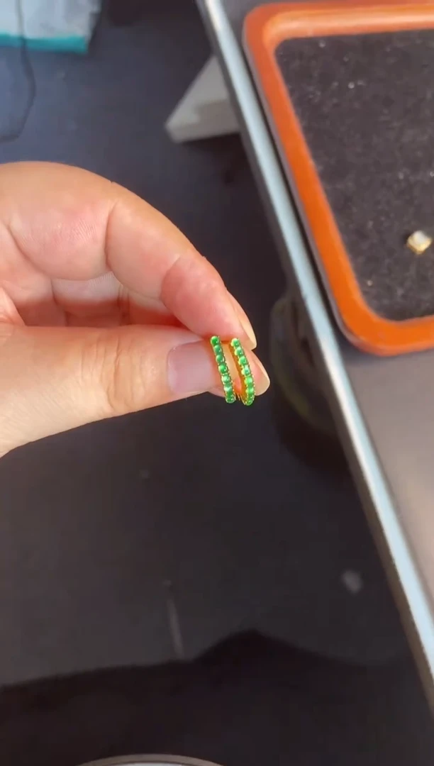 吊坠(不含链)银S925镶嵌翡翠1