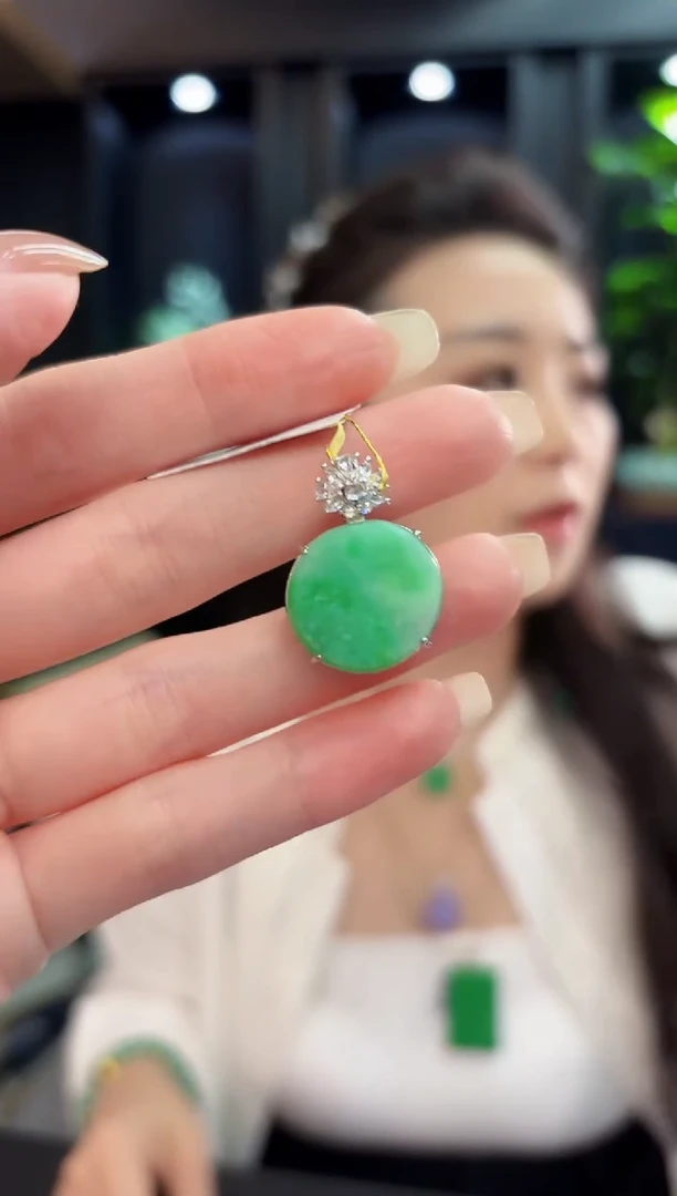 颈饰未镶嵌翡翠 缅料A货/支持复检/一件