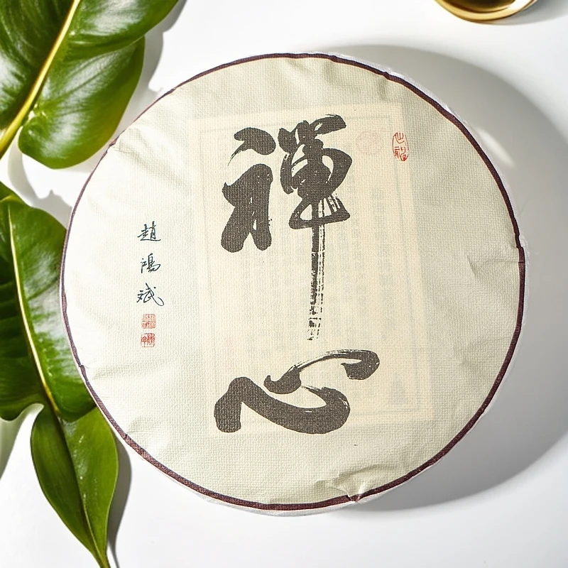 昱申源 勐海禅心普洱熟茶传统大堆发酵陈醇甜润357克宜藏宜饮正味