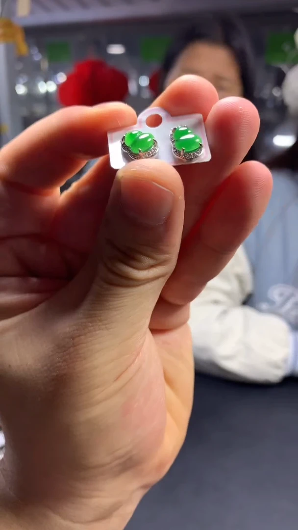 【闪购商品】翡翠耳饰未镶嵌0833706202/多样性发一