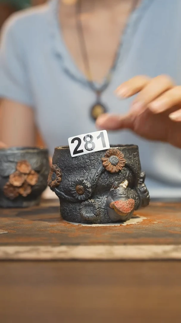 陶瓷茶器茶具主人杯281微瑕