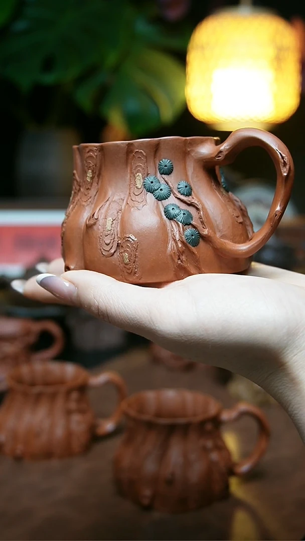茶壶紫砂全手松桩主人杯