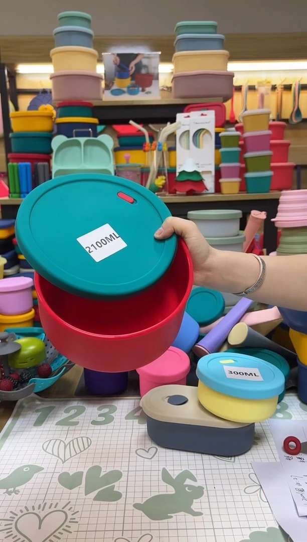 2100ML 红底绿盖 圆形 带排气