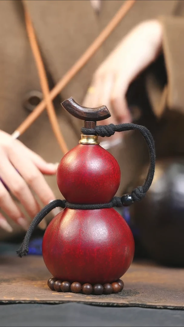 【闪购商品】XR195大漆酒葫芦不包手串及旋转底座