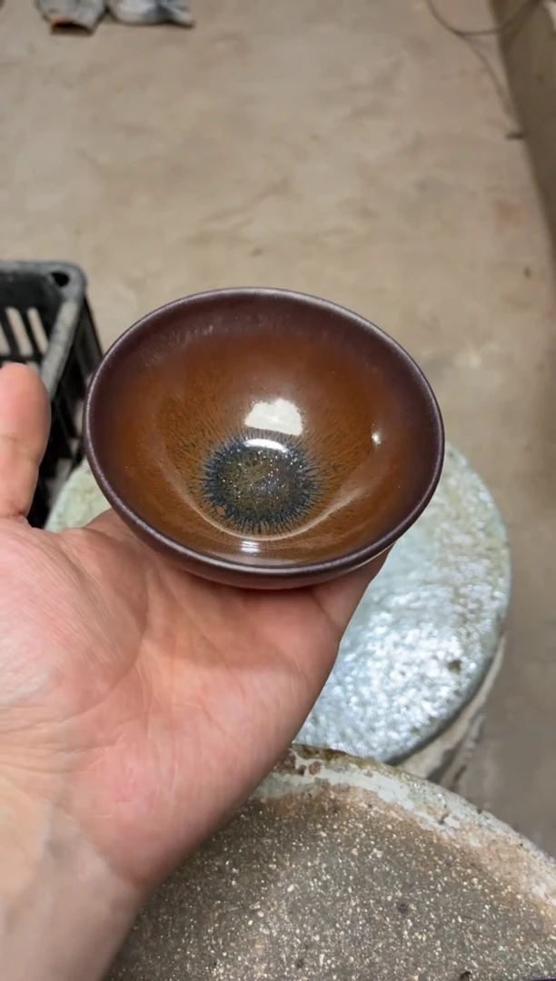 茶盏真柴烧建盏换点柴火