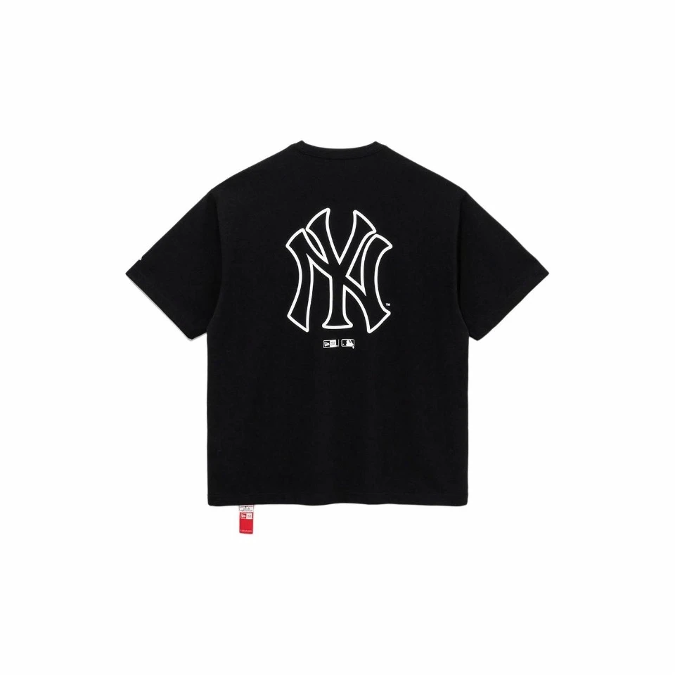 NEW ERA宽松短袖T恤潮流印花夏季休闲半袖上衣体恤