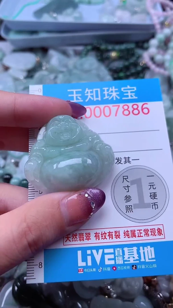 翡翠未镶嵌吊坠(不含链)7886