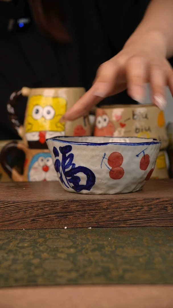 摆件泥垚手作 景德镇手工手绘器物