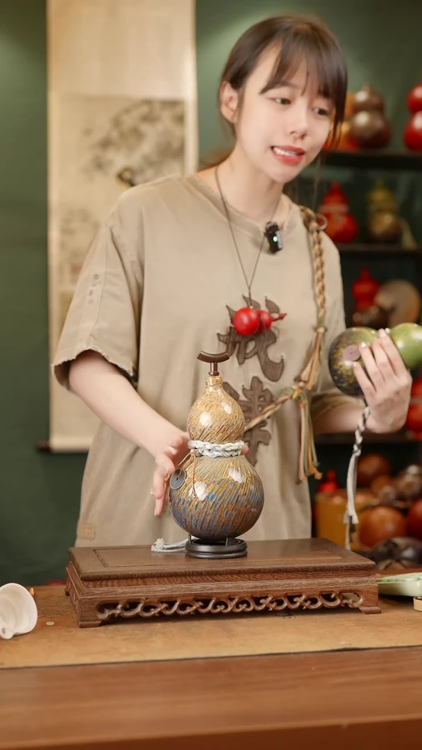 158号精品天然大漆酒葫芦一物一拍~