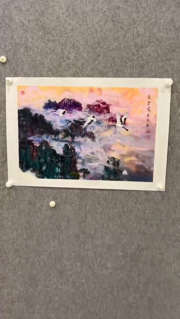 国画王忠权-3平尺-国画作品-金