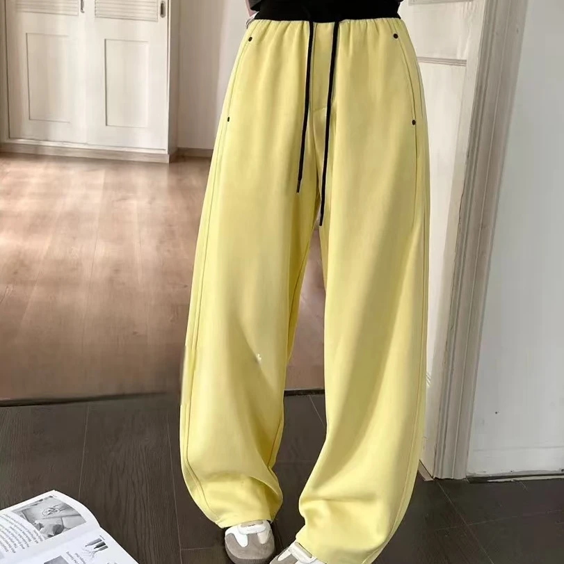 香蕉镰刀裤梨形身材高品质卫裤女阔腿运动裤2025新款春款