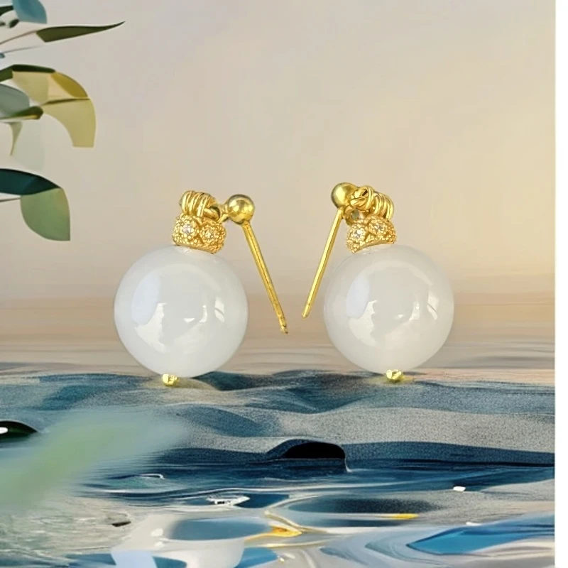 一享珠宝  和田玉耳饰多样发一701