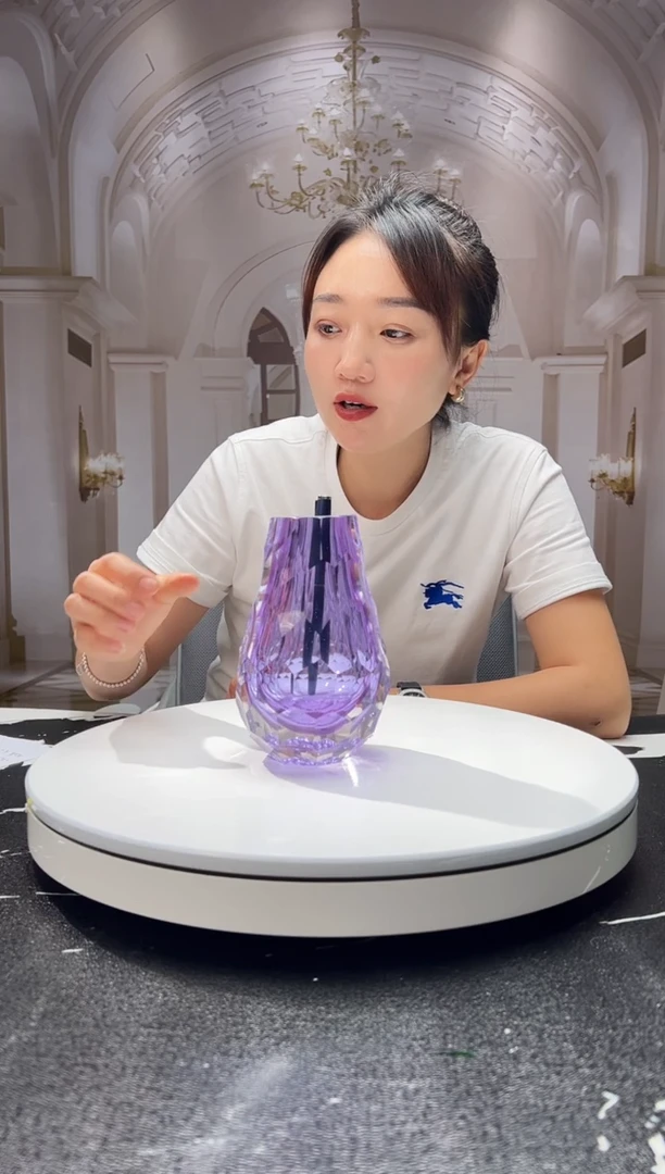 茶宠巴比特美学 紫色小花插