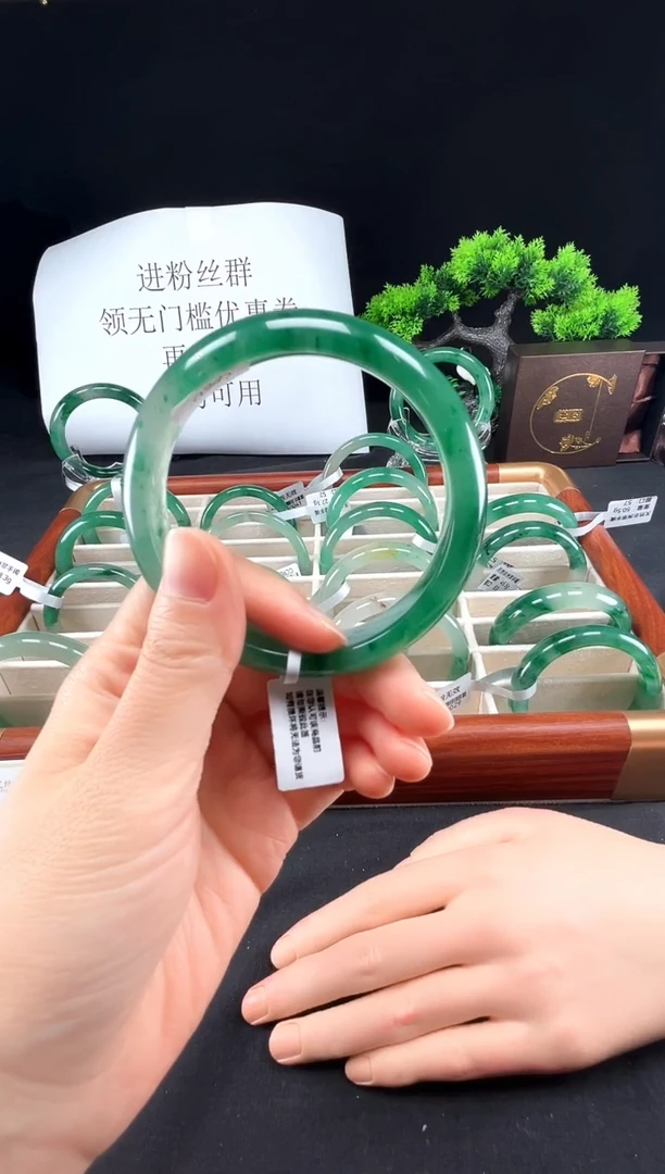 未镶嵌手镯石英质玉（非洲翠）真品上等纯天然非洲翠玉手镯石英质玉