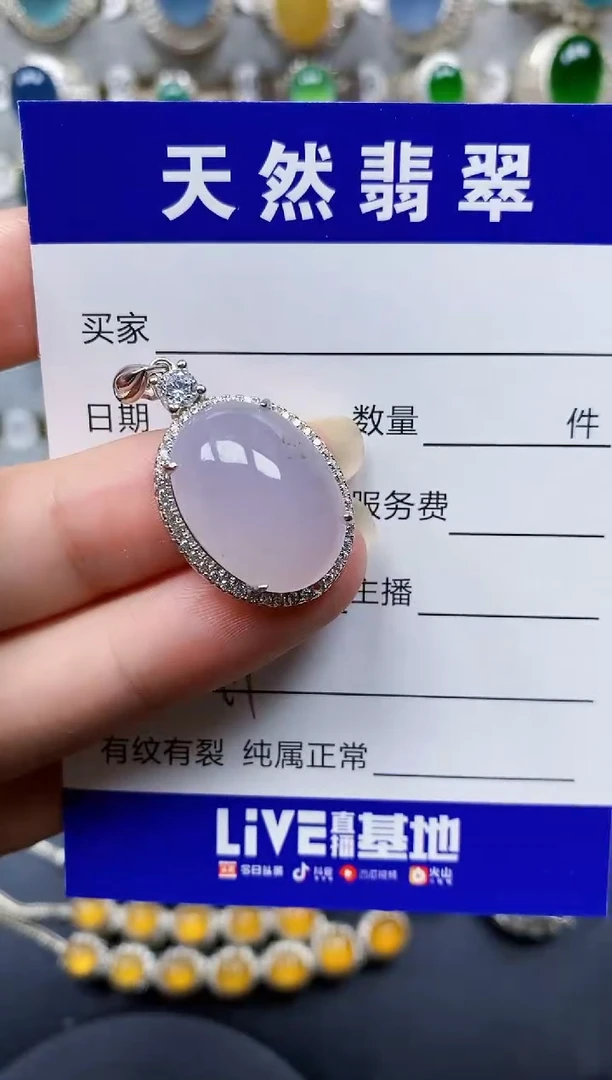 翡翠银S925镶嵌颈饰99