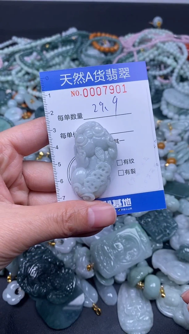 颈饰未镶嵌翡翠天然A货翡翠007901