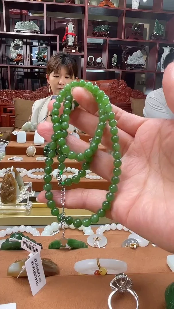 颈饰未镶嵌和田玉和田玉碧玉项链6mm