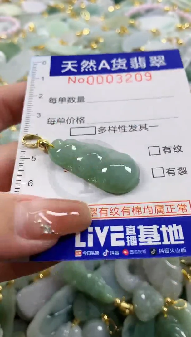 颈饰未镶嵌翡翠天然A货翡翠