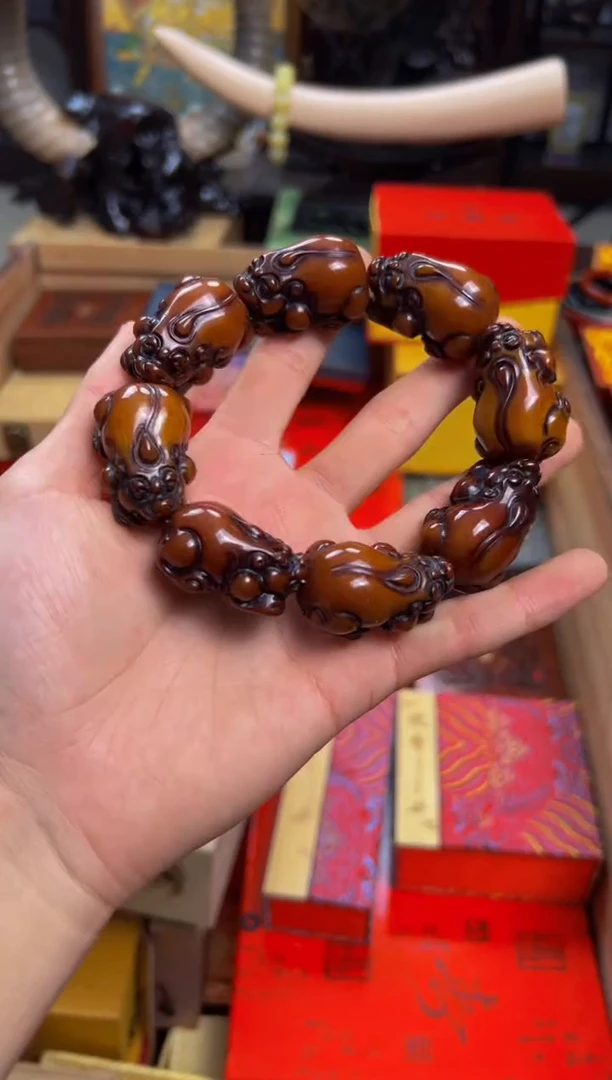 【闪购商品】蜜蜡裸石未镶嵌——————————————蜜蜡貔貅串