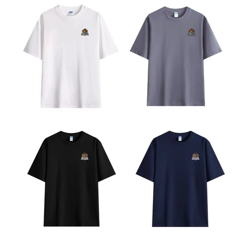 亚林台球时尚logo纯棉260g重磅T恤男女同款（不备注码数随机）