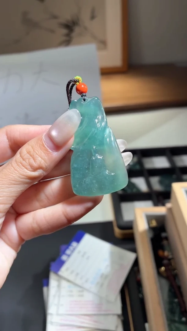 吊坠(不含链)未镶嵌翡翠天然翡翠A货