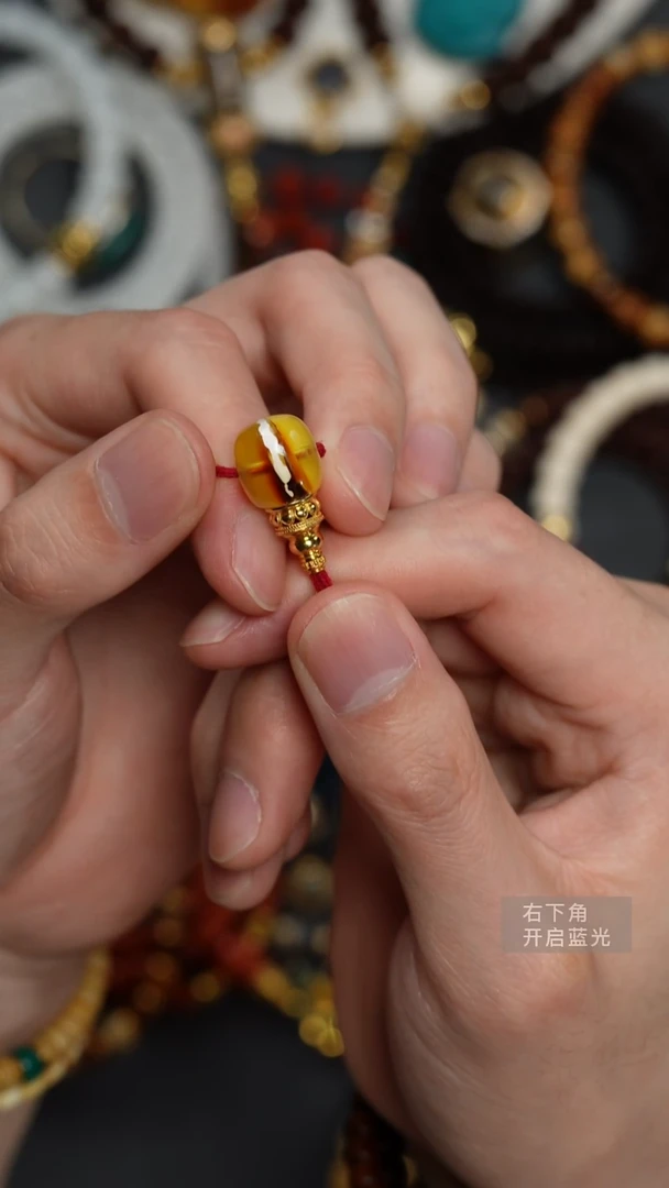 裸石蜜蜡未镶嵌蜜蜡三通1