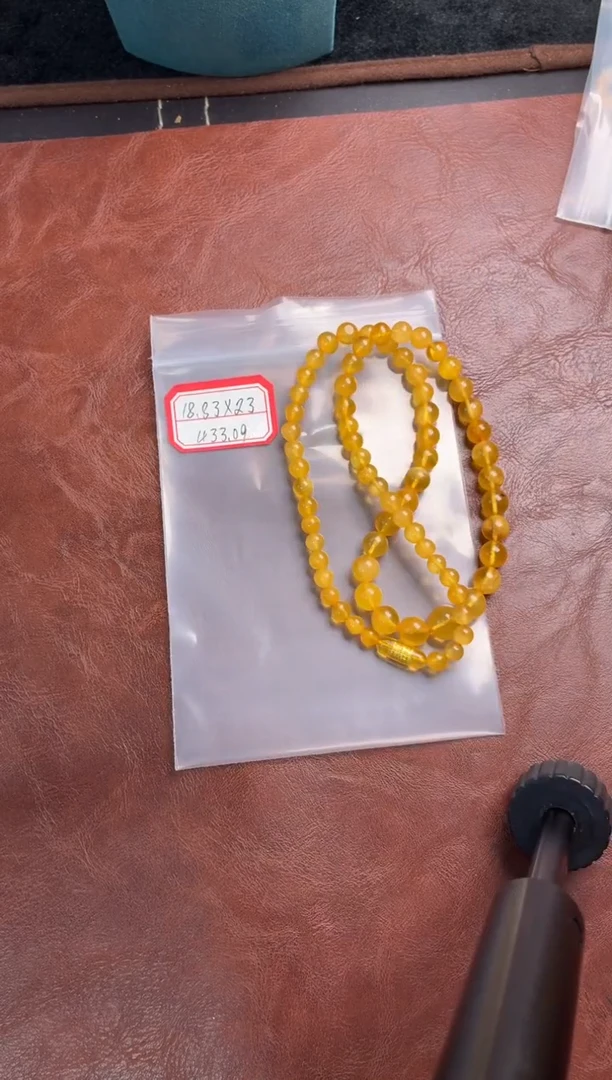蜜蜡项链未镶嵌 噶玛珠宝