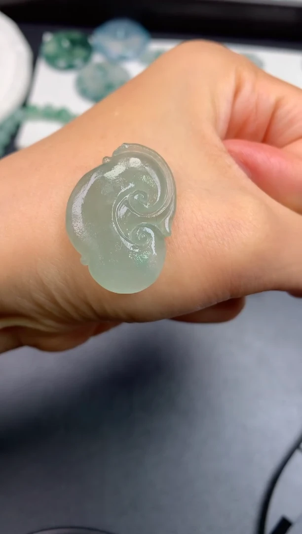 未镶嵌定制翡翠0886025431（29*20*3.8）