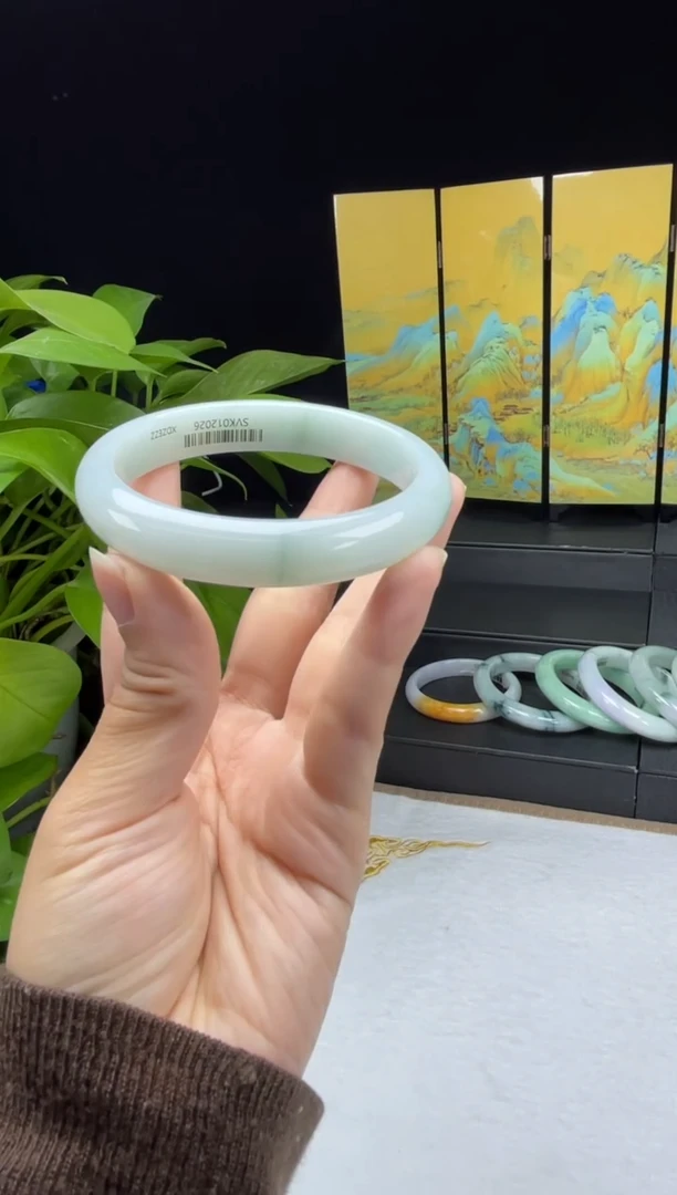 未镶嵌11#定制翡翠天然A货翡翠手镯59-61圈口