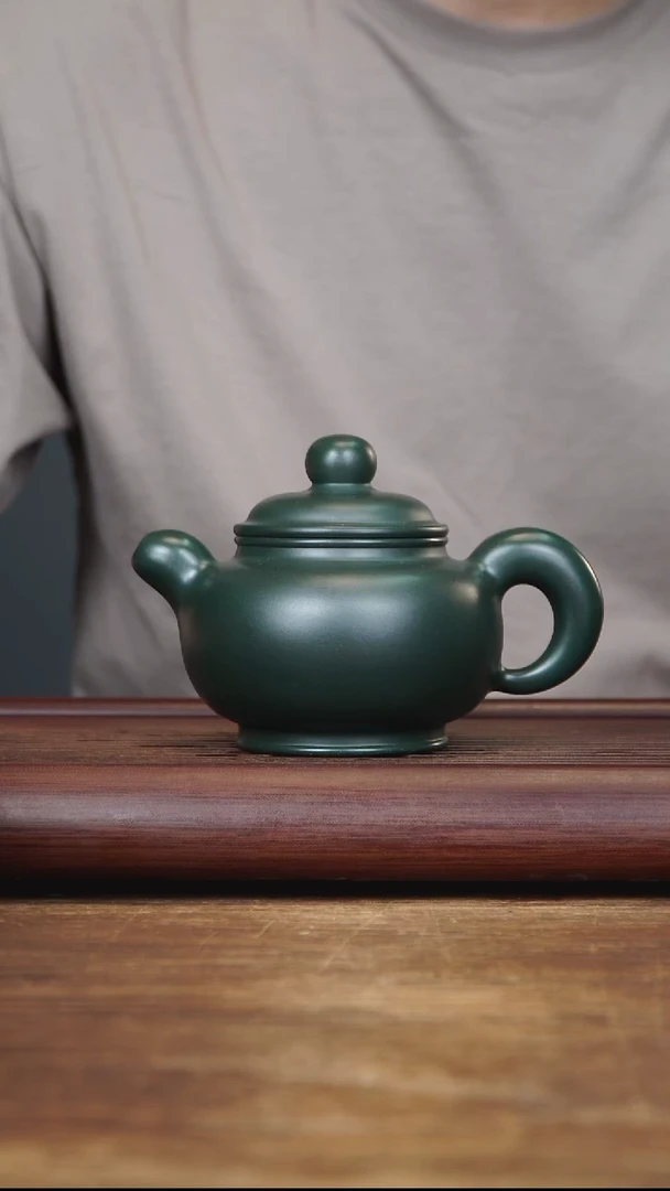 茶壶紫砂350ml ZQ大拍同款 可韻 绿泥